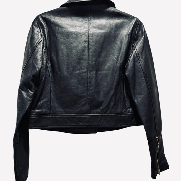 NWT L’Agence Black Medium 100% Lamb Leather Onna Biker Jacket $1395msrp - Picture 9 of 10